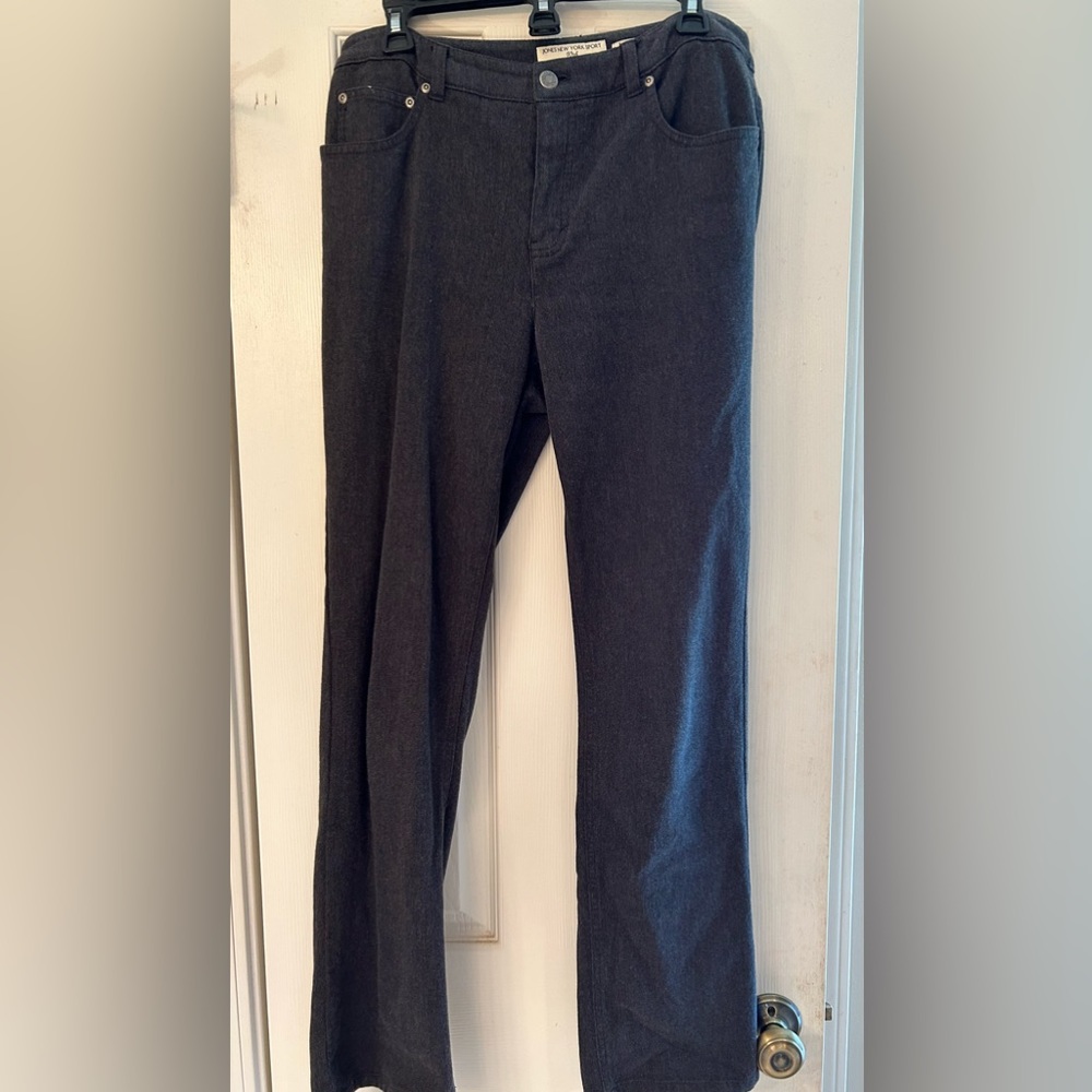 Dark gray stretch jeans. Like new!